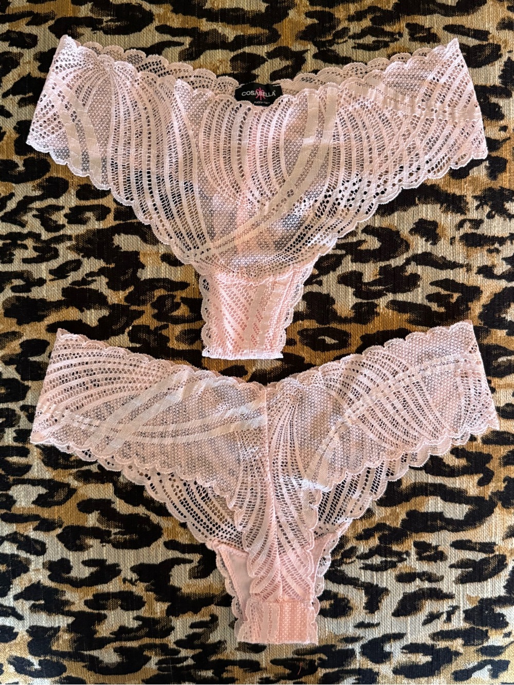 LOT OF 2! Cosabella Minoa Thong Lace  M/L